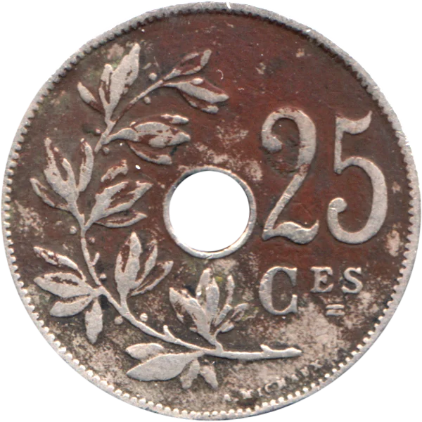 25 centimes, 1913 Reverse
