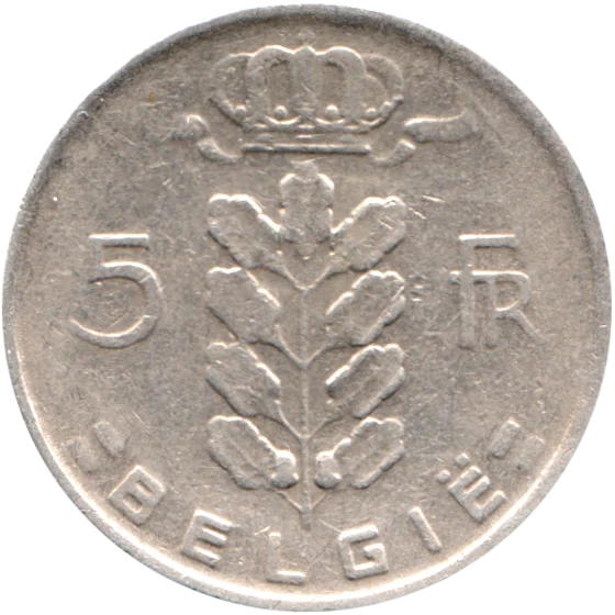 5 Francs, 1965 Reverse