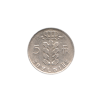 Preview 5 Francs, 1965 reverse
