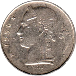 Preview 1 Franc, 1951 obverse