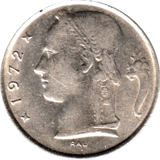 5 Francs, 1972 Obverse