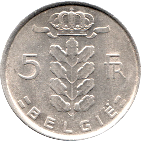 5 Francs, 1972 Reverse