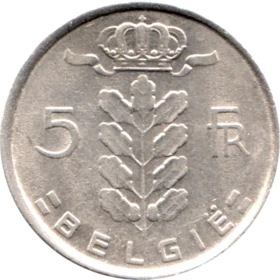 Preview 5 Francs, 1972 reverse