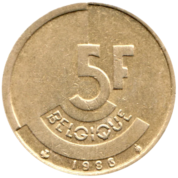 5 Francs, 1986 Reverse