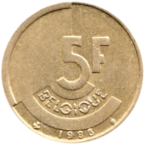 Preview 5 Francs, 1986 reverse