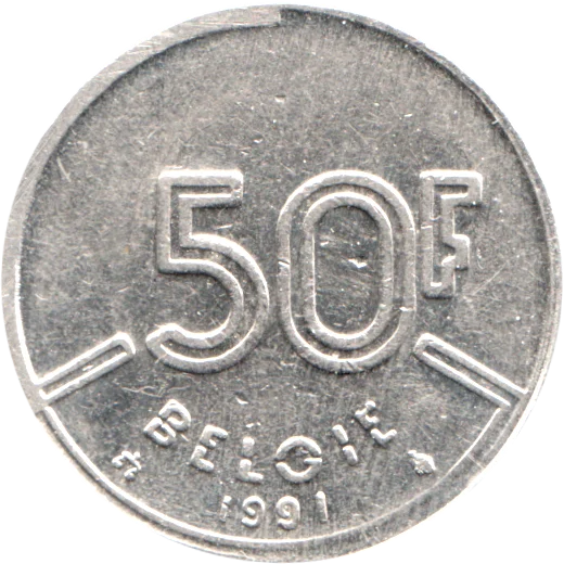 50 Francs, 1991 Reverse