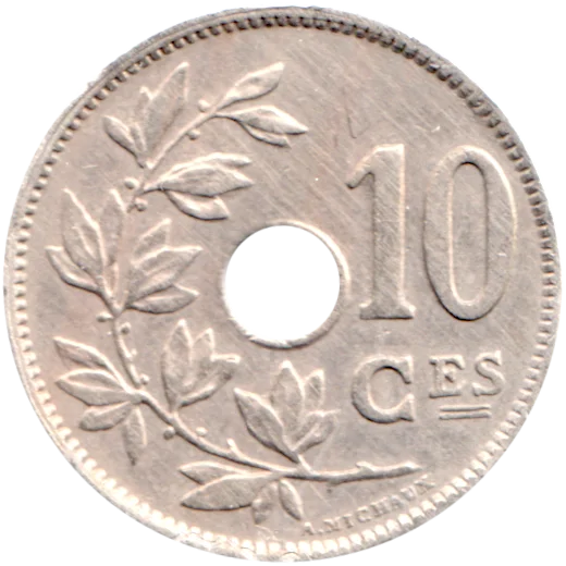 10 centimes, 1921 Reverse