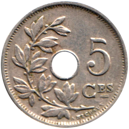5 centimes, 1928 Reverse