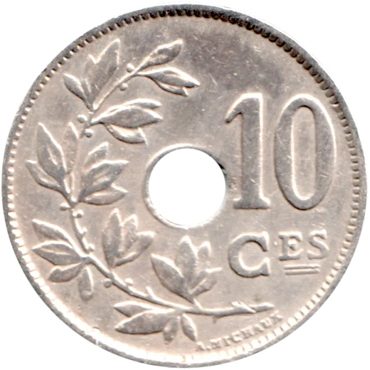 10 centimes, 1923 Reverse