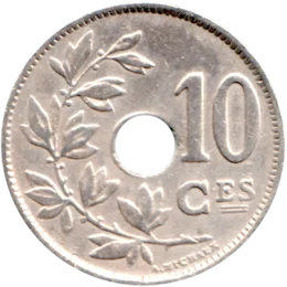 Preview 10 centimes, 1923 reverse