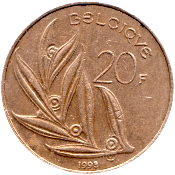 20 Francs, 1993 Reverse