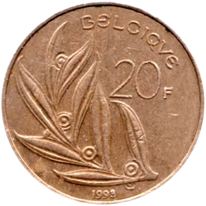Preview 20 Francs, 1993 reverse