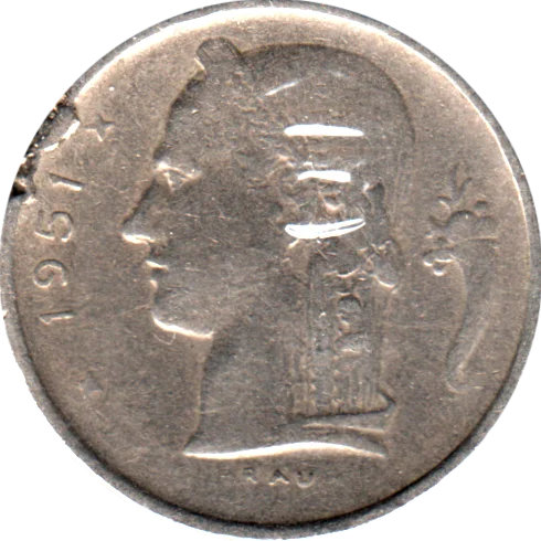 1 Franc, 1951 Obverse