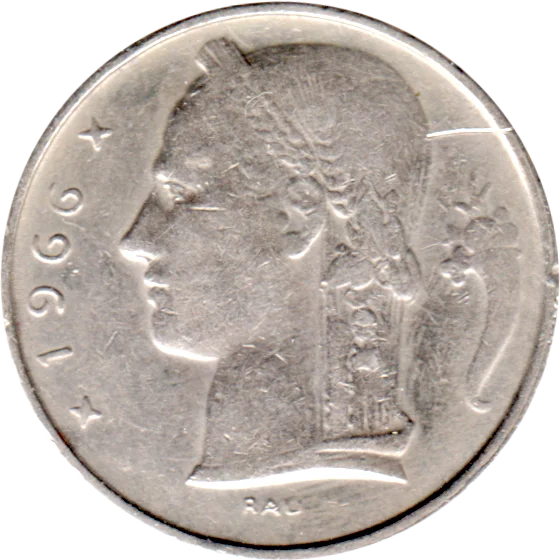 5 Francs, 1966 Obverse