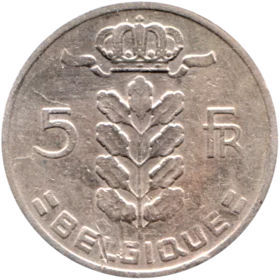 Preview 5 Francs, 1966 reverse