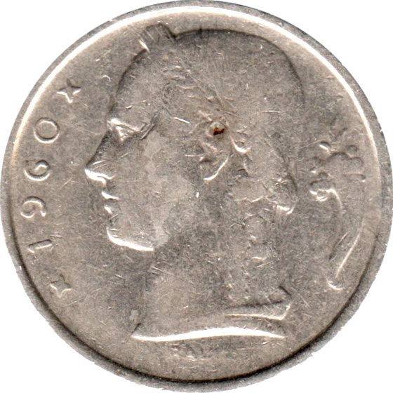 5 Francs, 1960 Obverse