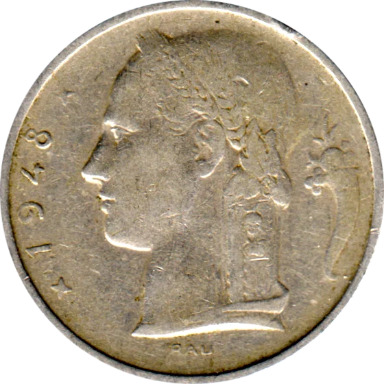 5 Francs, 1948 Obverse