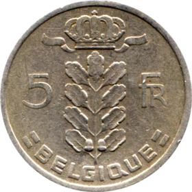 Preview 5 Francs, 1948 reverse