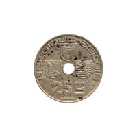 Preview 25 centimes, 1939 reverse