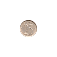 Preview 25 centimes, 1970 reverse