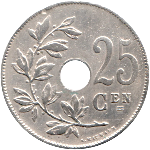 25 centimes, 1921 Reverse