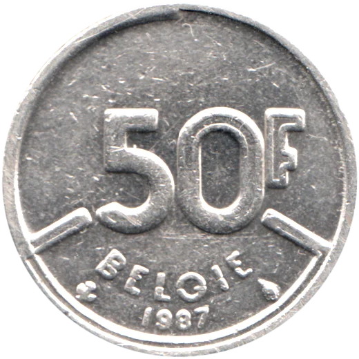 50 Francs, 1987 Reverse
