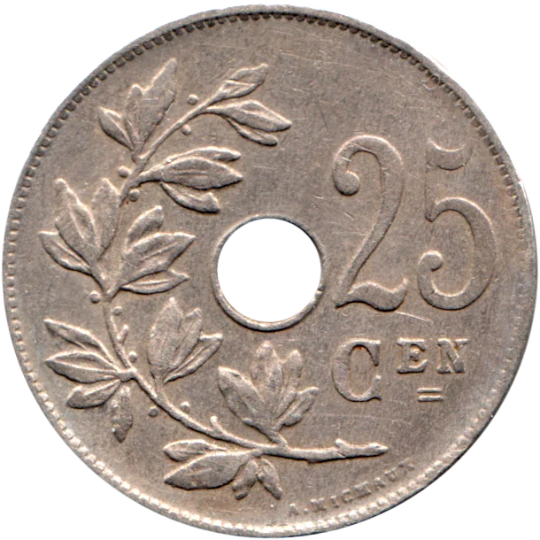 25 centimes, 1928 Reverse