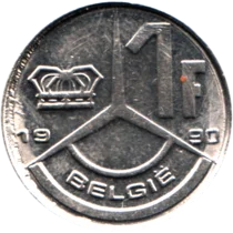 Preview 1 Franc, 1990 reverse