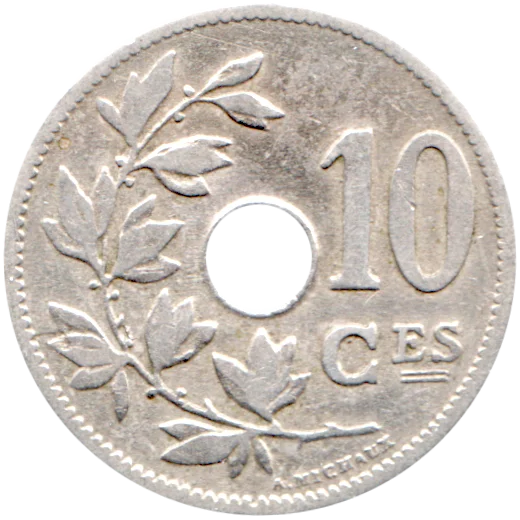 10 centimes, 1904 Reverse