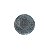 Preview 10 centimes, 1916 reverse