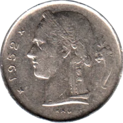 Preview 1 Franc, 1952 obverse