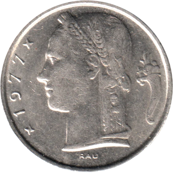5 Francs, 1977 Obverse