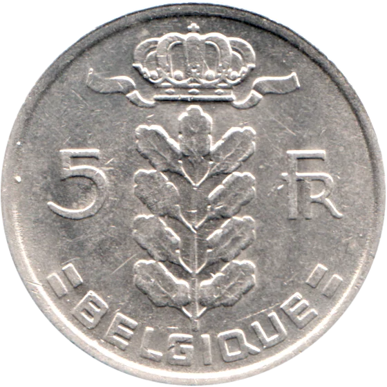 5 Francs, 1977 Reverse