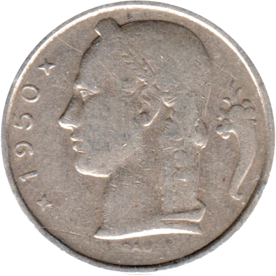 5 Francs, 1950 Obverse