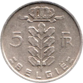 Preview 5 Francs, 1950 reverse