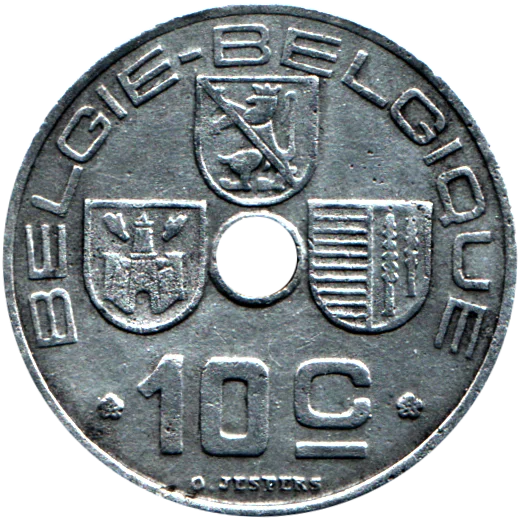 10 centimes, 1944 Reverse