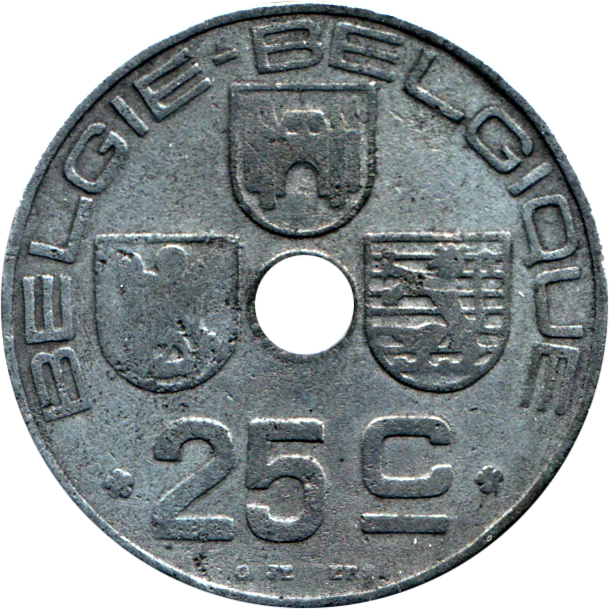 25 centimes, 1946 Reverse