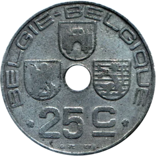 Preview 25 centimes, 1946 reverse