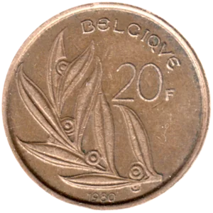 Preview 20 Francs, 1980 reverse