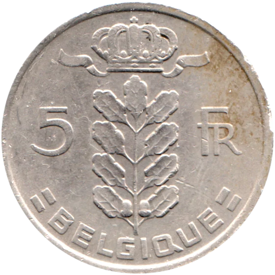 5 Francs, 1975 Reverse