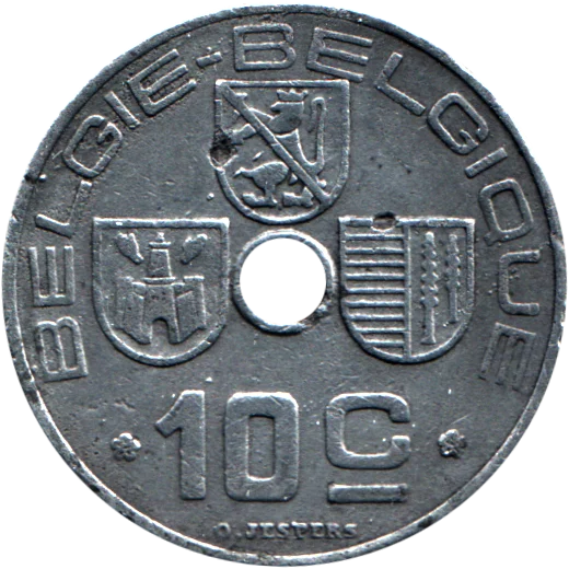 10 centimes, 1942 Reverse