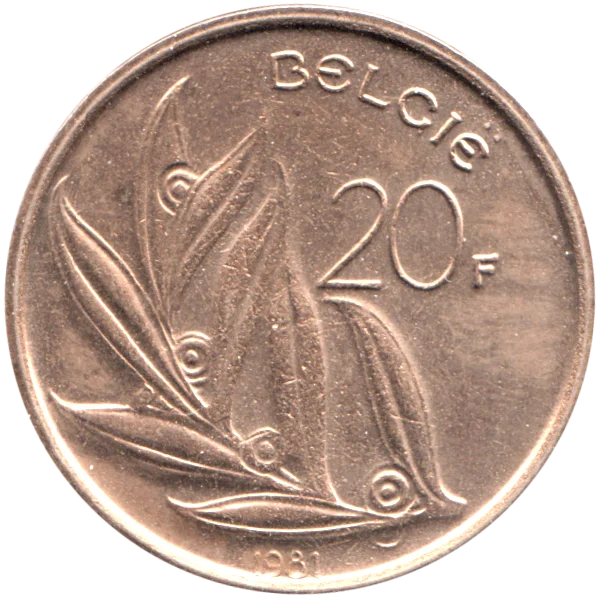 20 Francs, 1981 Reverse