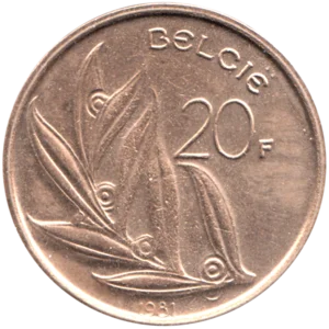 Preview 20 Francs, 1981 reverse