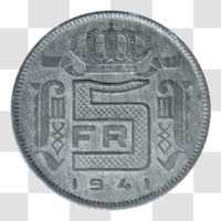 Preview 5 Francs, 1941 reverse