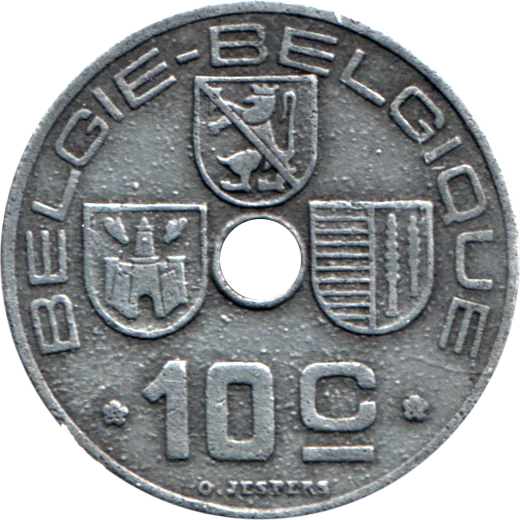10 centimes, 1945 Reverse