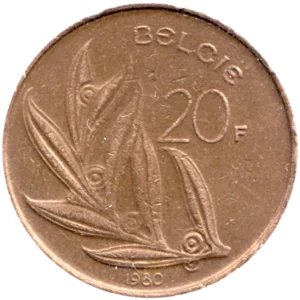 Preview 20 Francs, 1980 reverse