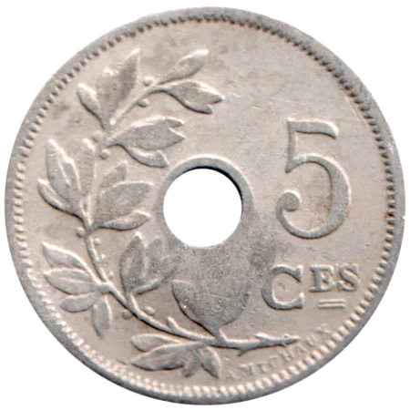 5 centimes, 1904 Reverse