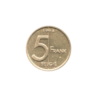 Preview 5 Francs, 1994 reverse