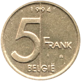 Preview 5 Francs, 1994 reverse