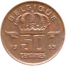 Preview 50 centimes, 1959 reverse